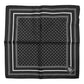 Black White Polka Dot Men Foulard Scarf