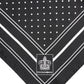 Black White Polka Dot Men Foulard Scarf