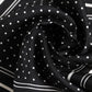 Black White Polka Dot Men Foulard Scarf