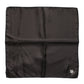 Brown DG Crown Silk Square Men Foulard Scarf