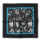 Black Jazz Club Silk Square Men Foulard Scarf