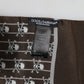 Brown Skulls Print Fringes Foulard Scarf