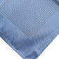 Light Blue Silk Square Men Foulard Scarf