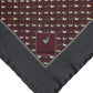 Maroon Cocktail Silk Square Foulard Scarf
