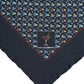 Blue Cocktail Silk Square Foulard Scarf