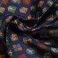 Multicolor Medals Square Foulard Scarf