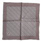 Brown Sea Horse Silk Square Foulard Scarf
