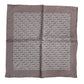Brown Sea Horse Silk Square Foulard Scarf