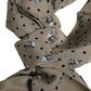 Gray Skulls Silk Fringes Men Foulard Scarf