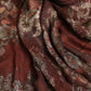 Maroon Floral Neck Warmer Foulard Scarf