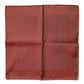Orange Silk Square Men Foulard Scarf