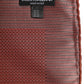 Orange Silk Square Men Foulard Scarf