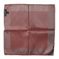 Orange Silk Square Men Foulard Scarf