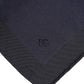 Dark Blue Silk Square Men Foulard Scarf