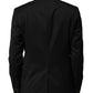 Black Double Breasted Men Jacket Suit Blazer