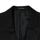 Black Double Breasted Men Jacket Suit Blazer