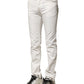 White Cotton Skinny Men Denim Jeans