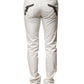 White Cotton Skinny Men Denim Jeans