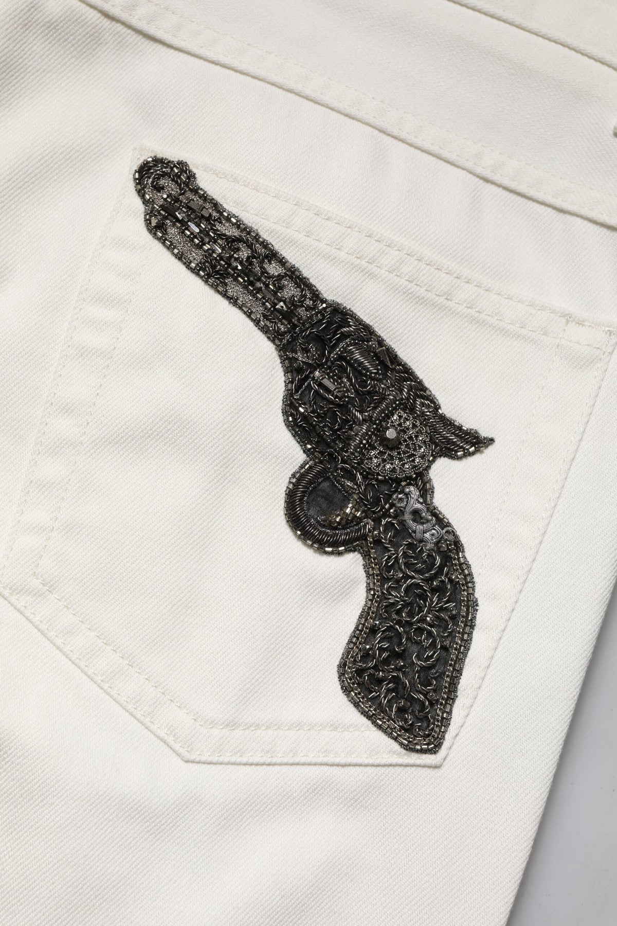 White Cotton Skinny Men Denim Jeans