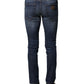 Blue Washed Cotton Slim Fit Men Denim Jeans