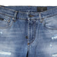 Blue Washed Cotton Skinny Men Denim Jeans