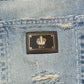 Light Blue Tattered Straight Men Denim Jeans