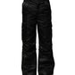 Black Nylon DG Logo Straight Pants