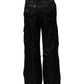 Black Nylon DG Logo Straight Pants