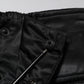 Black Nylon DG Logo Straight Pants