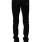 Black Cotton Stretch Skinny Men Denim Jeans