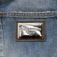 Blue Cotton Tattered Men Denim Jeans