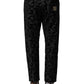 Gray Cotton DG Logo Straight Men Denim Jeans