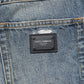 Blue Washed Tattered Straight Fit Denim Jeans