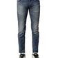 Blue Washed Cotton Slim Fit Men Denim Jeans