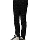 Black Cotton DG Logo Skinny Men Denim Jeans
