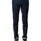 Blue Cotton Stretch Skinny Men Denim Jeans