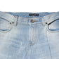 Light Blue Washed Straight Fit Denim Jeans