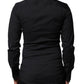 Black Cotton SICILIA Logo Men Dress Shirt