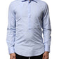 Light Blue Cotton Long Sleeves Dress Shirt