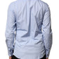 Light Blue Cotton Long Sleeves Dress Shirt