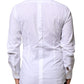 White Cotton GOLD Long Sleeves Dress Shirt