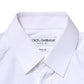 White Cotton GOLD Long Sleeves Dress Shirt