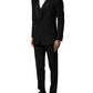 Black Wool 3 Piece Single Breasted Suit