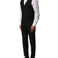 Black Wool 3 Piece Single Breasted Suit