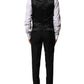 Black Wool 3 Piece Single Breasted Suit