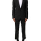 Black Wool 2 Piece Single Breasted Suit