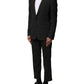 Black Wool 2 Piece Single Breasted Suit