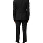 Black Wool 2 Piece Single Breasted Suit