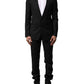 Blue MARTINI Wool Formal 2 Piece Suit