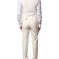 Ivory Wool 3 Piece Single Breasted Suit